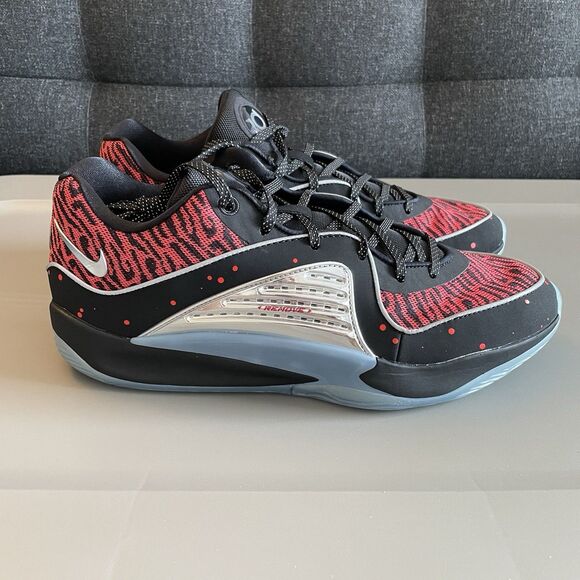 Nike KD 16 Slim Reaper Kevin Durant Black Red Metallic Silver DV2917 004 Mens